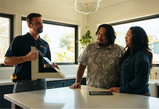 Andersen contractor meeting with customers