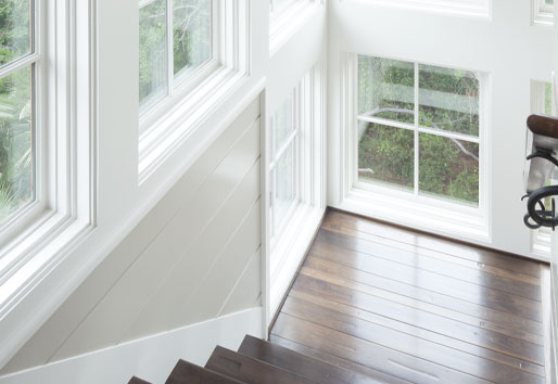 Indoor Outdoor Living Staircase with Natural Light