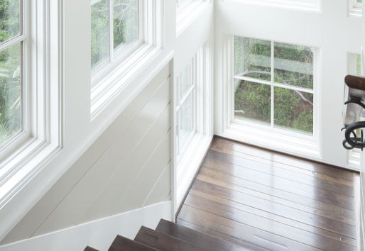 Indoor Outdoor Living Staircase with Natural Light