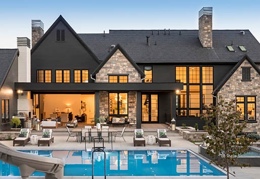 Indoor Outdoor Living Pool with Big Door Connection