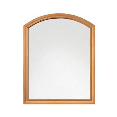 A rendering of a wood arched window.