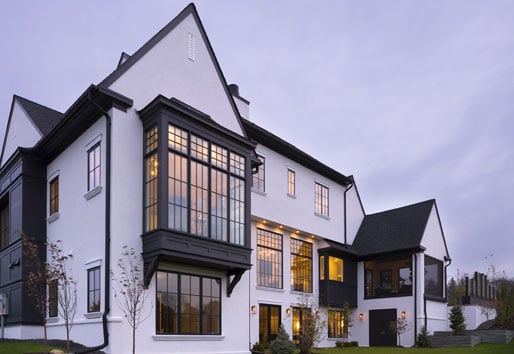 Black & White Modern Tudor