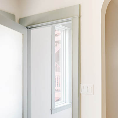 Yellow Brick Home Hallway