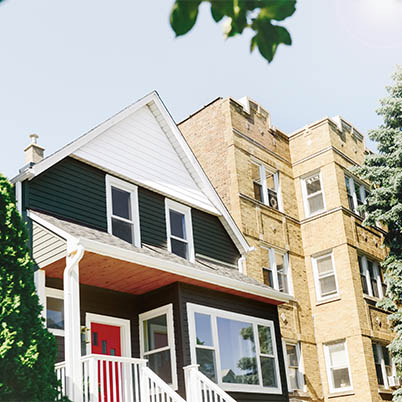 Yellow Brick Home Exterior