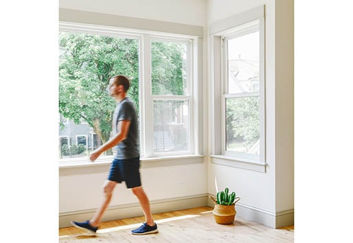 Yellow Brick Home Windows