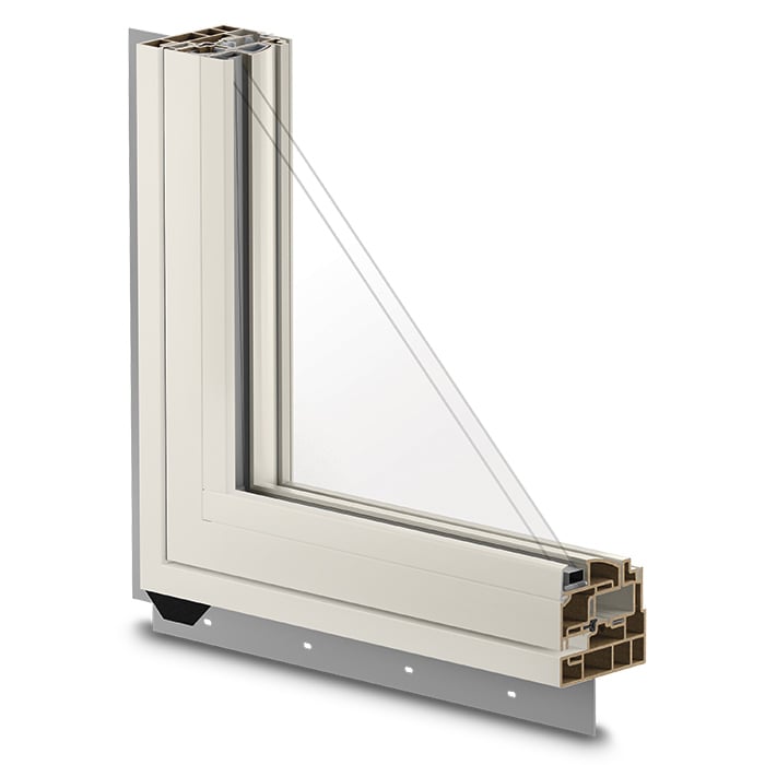 Flanged full-frame window