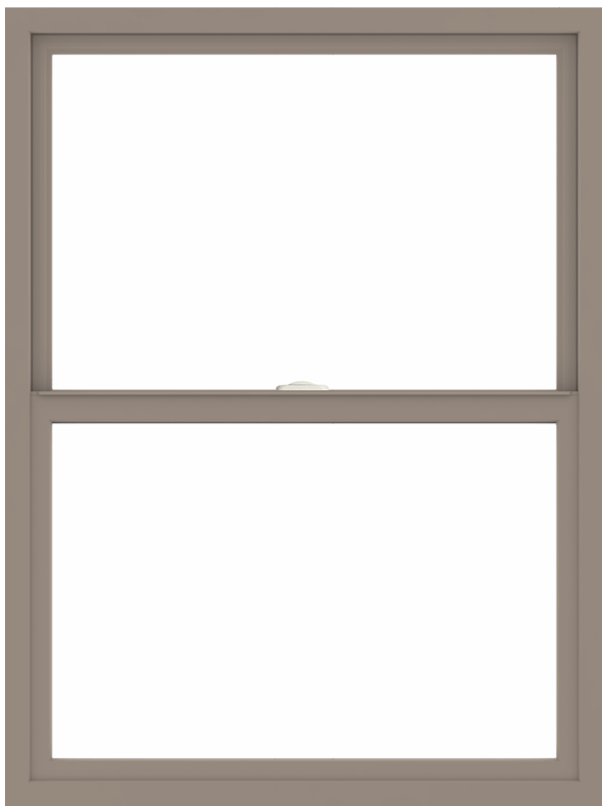 andersen 100 series single-hung window with sandtone trim