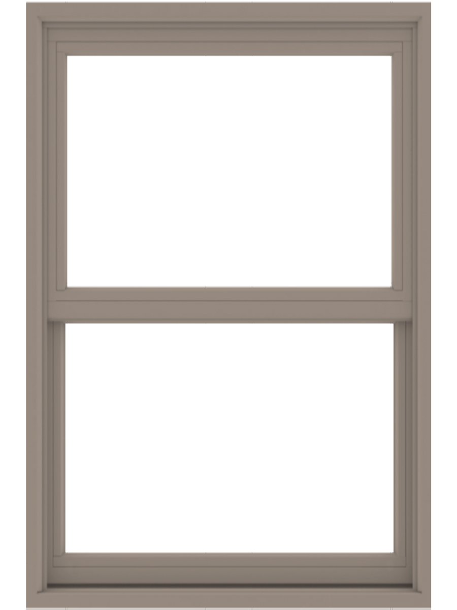 andersen exterior sandstone double hung window