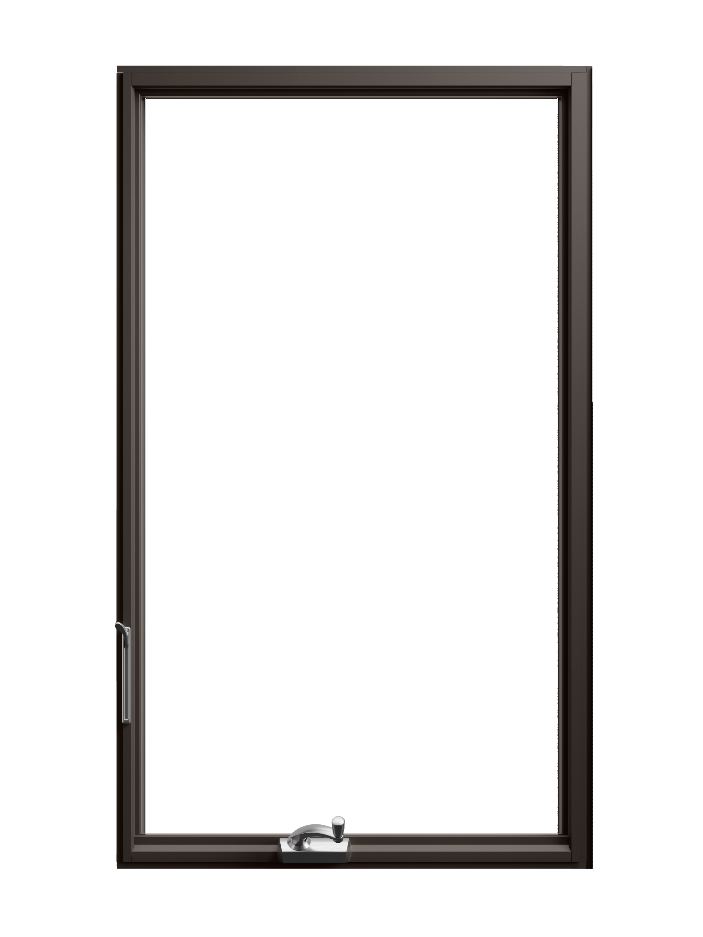 andersen black framed casement window image 