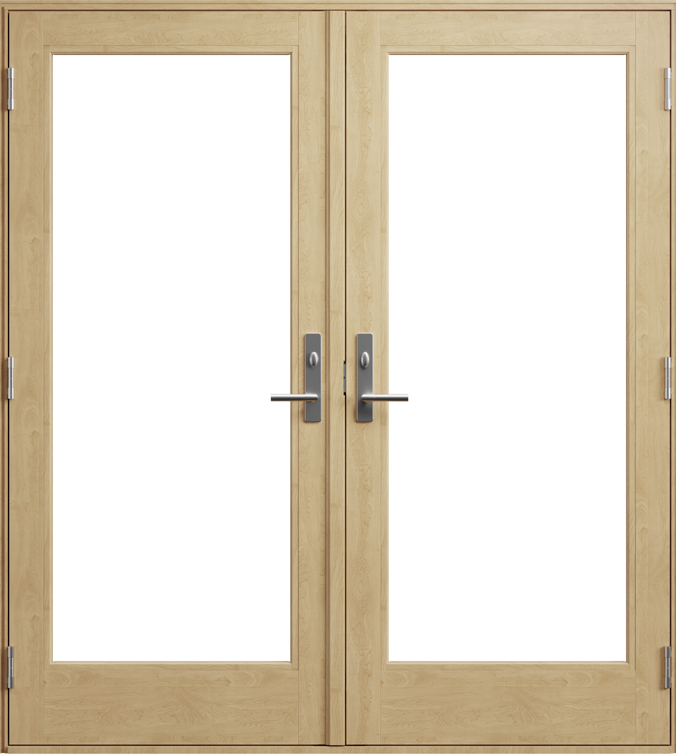 andersen 400 series hinged patio door in maple interior
