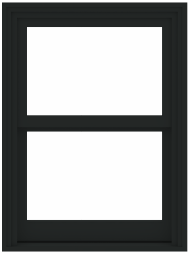 a series double hung andersen window in black