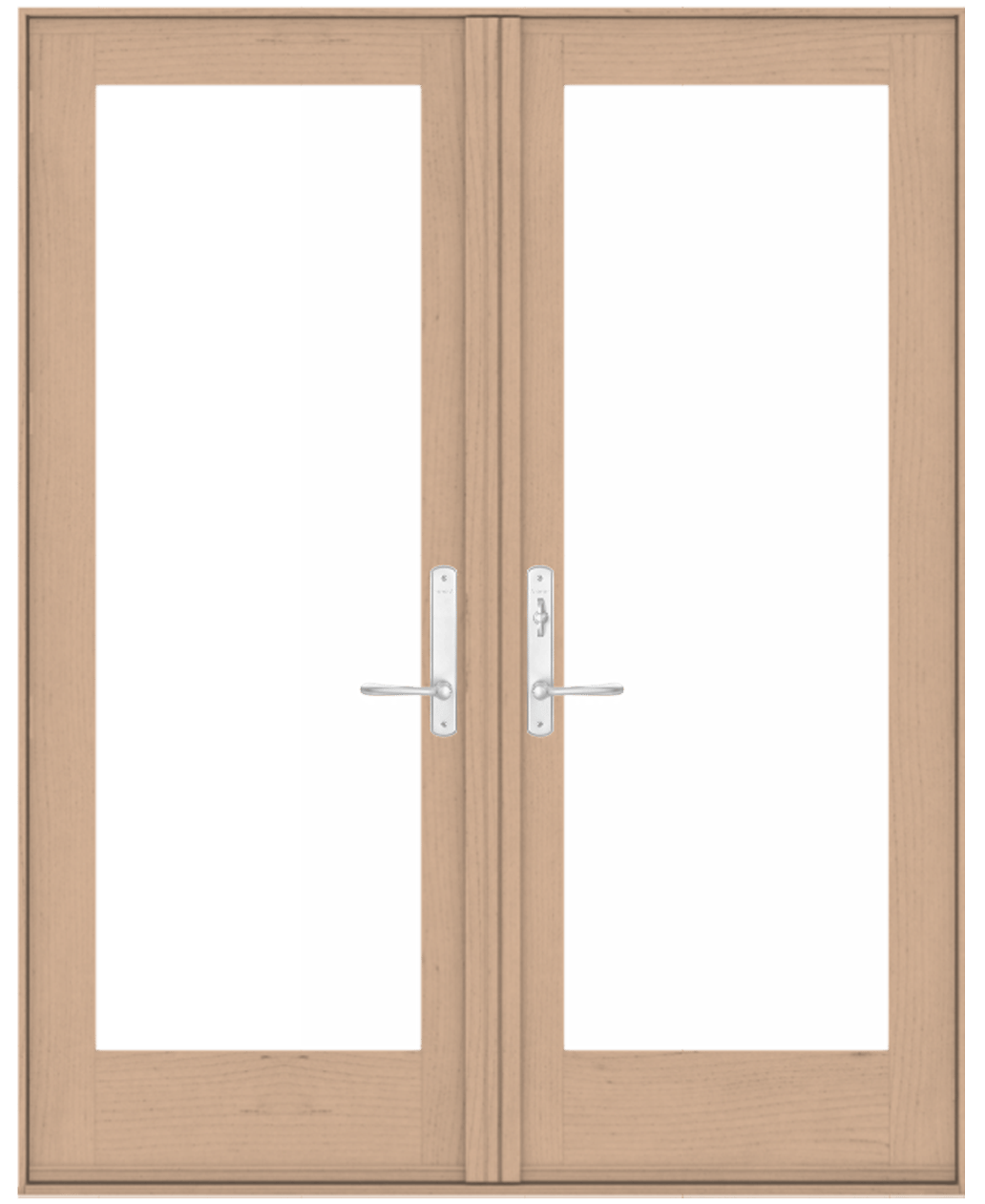 french door in maple