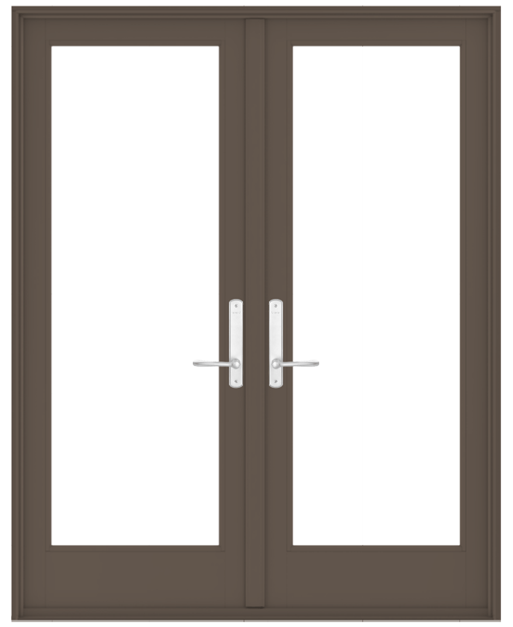 french hinged door in terratone color