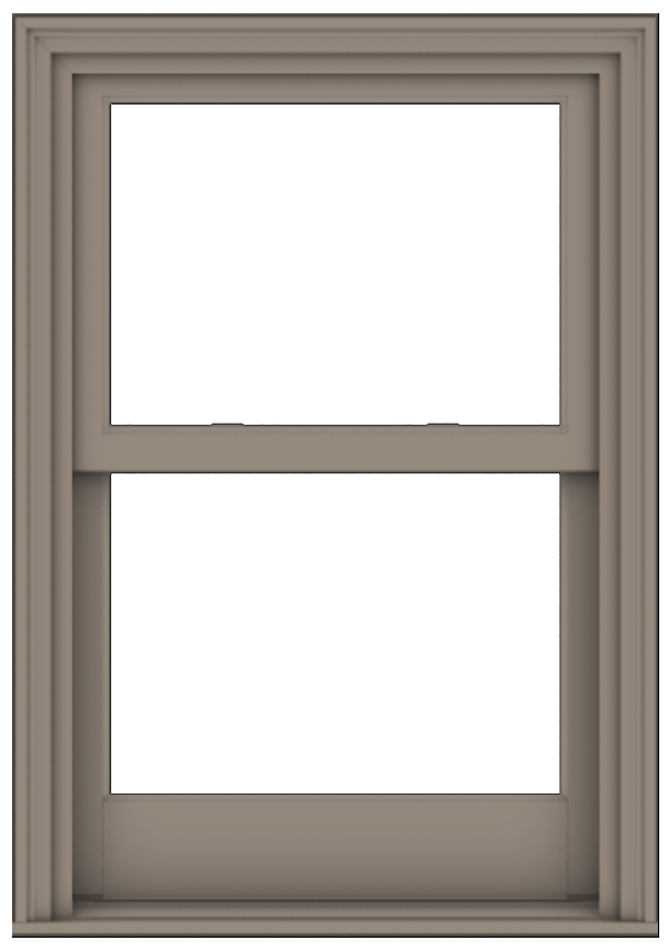 andersen e series double-hung window with sandtone trim