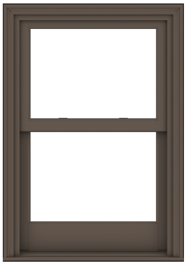 andersen e series double-hung window with terratone trim