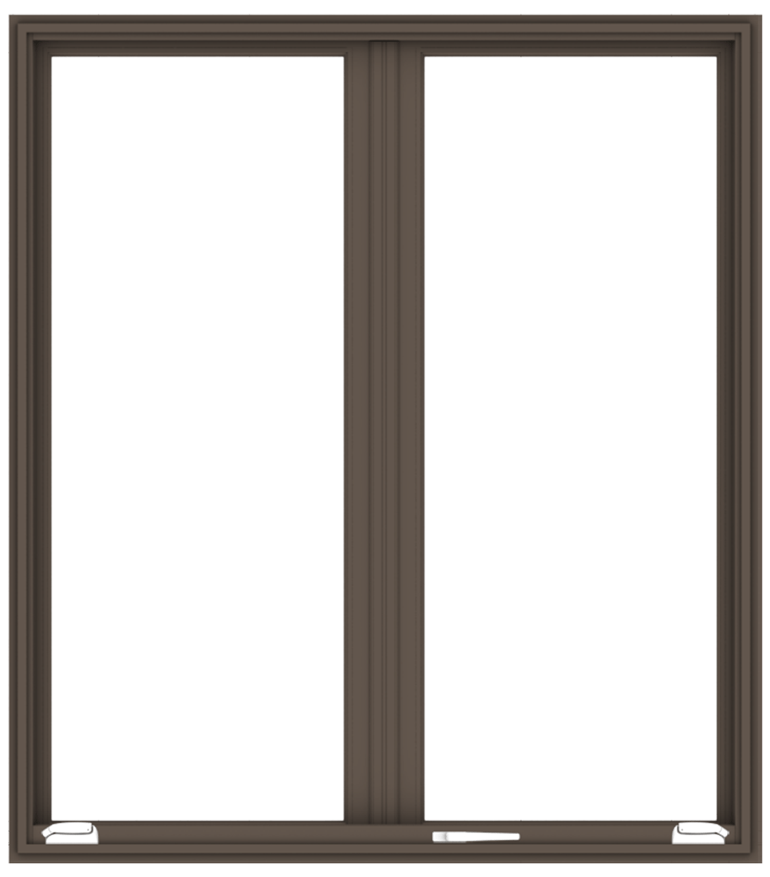 andersen e series french casement window with terratone trim