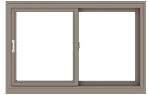 andersen e series gliding window with sandtone trim