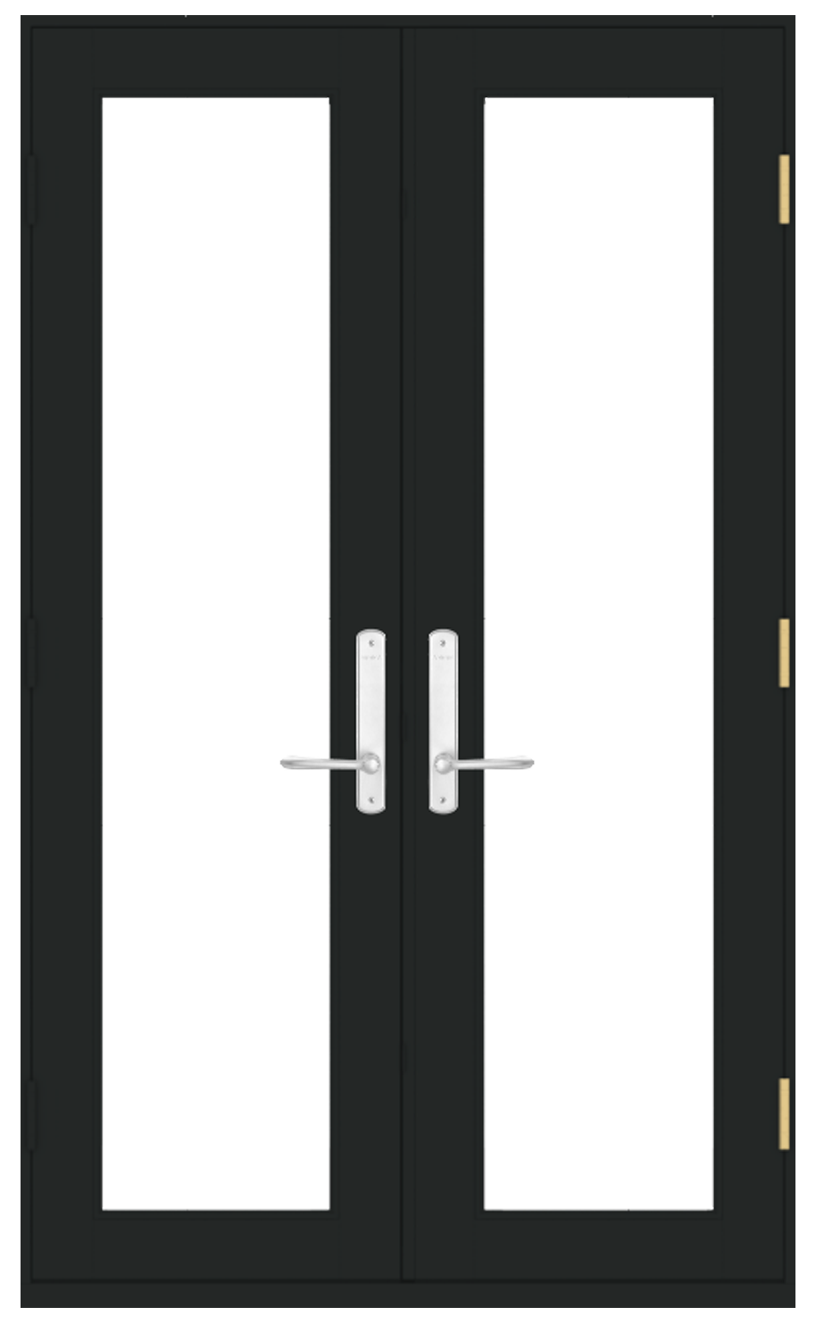 andersen e series hinged patio with black trim