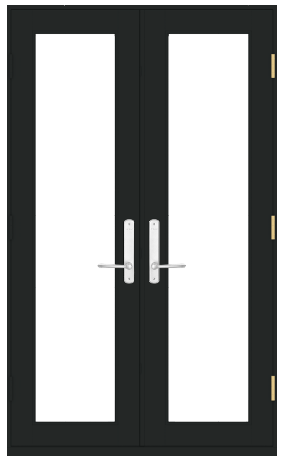 andersen e series hinged patio with black trim