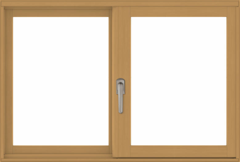 andersen interior natural pine gliding window