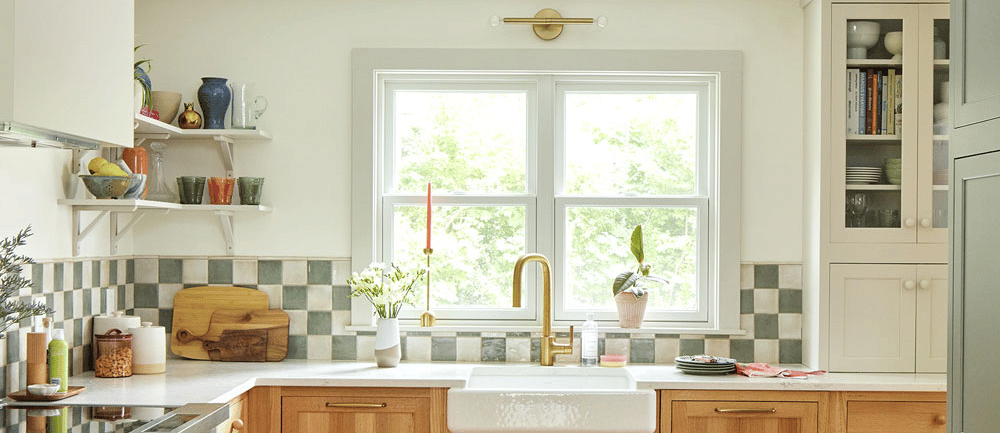 before and after kitchen window replacement