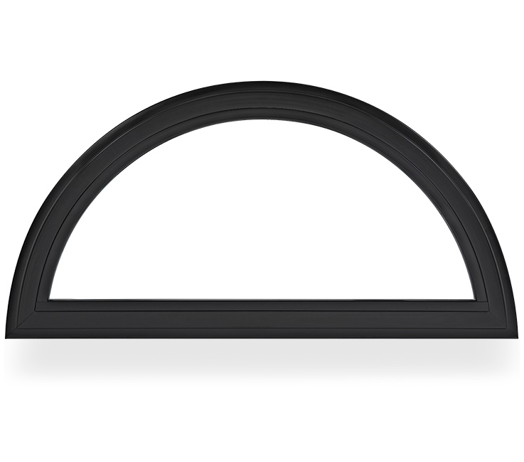 100 Sereis True Circle window in black