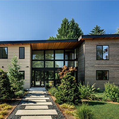 Modern home from 2022 Dwell contest submission featuring Andersen Windows.