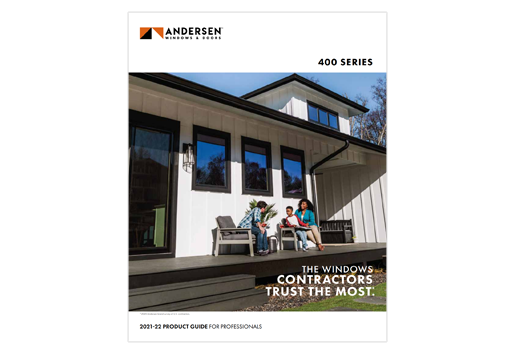 screenshot of andersen 400 series product guide cover 