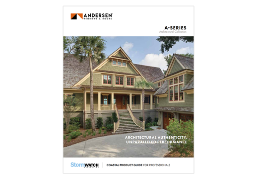 screenshot of andersen a-series coastal product guide cover 