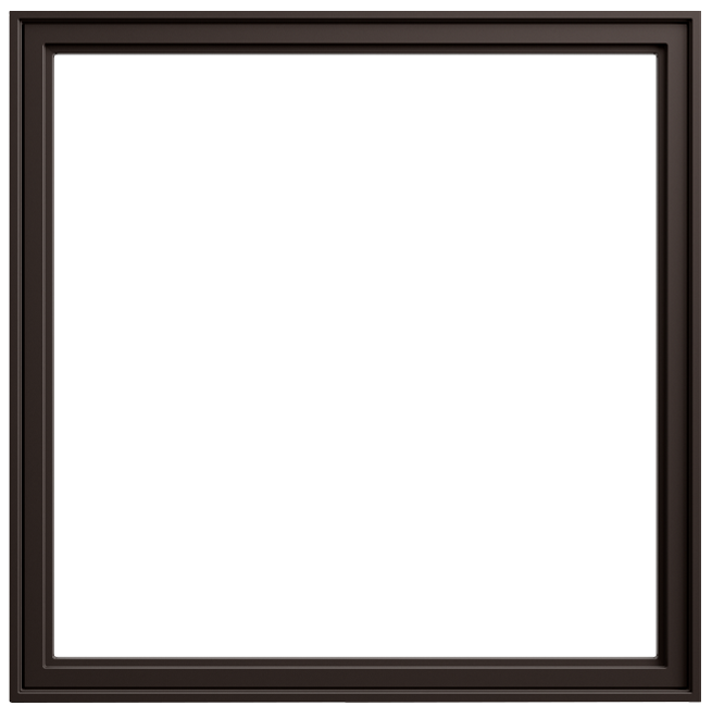 andersen e series picture window with dark bronze frame
