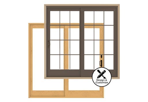 Andersen Windows Design Tool - 400 Series Frenchwood GLiding Patio Door